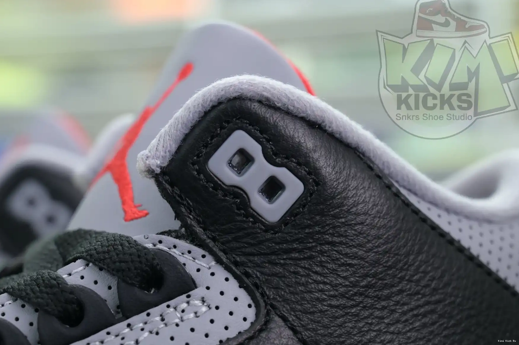 Air Cement Jordan Kimikick Reimagined” 3“Black 0325